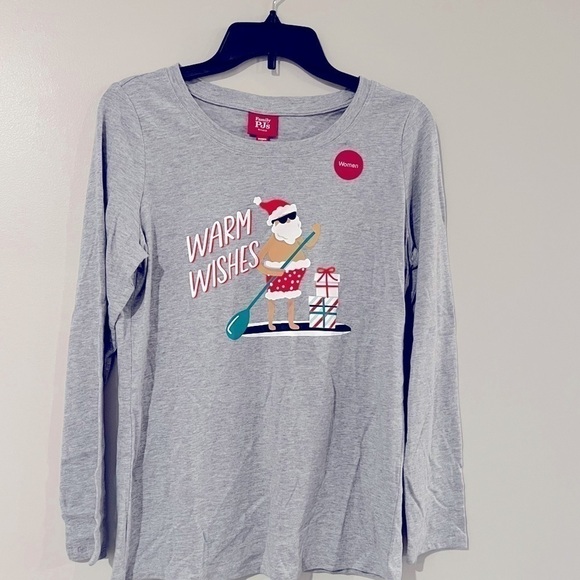 Family Pajamas Matching Womens Tropical Santa Mix It Pajama Set tea green large - Picture 9 of 11